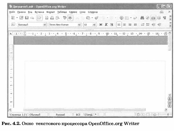 ���� ���������� ���������� OpenOffice.org Writer