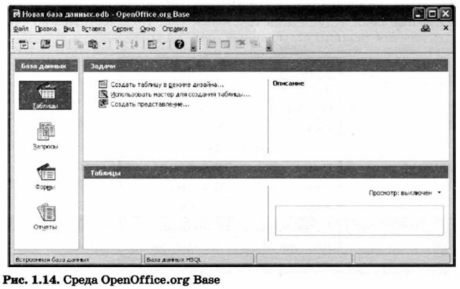 ����� OpenOffice.org Base